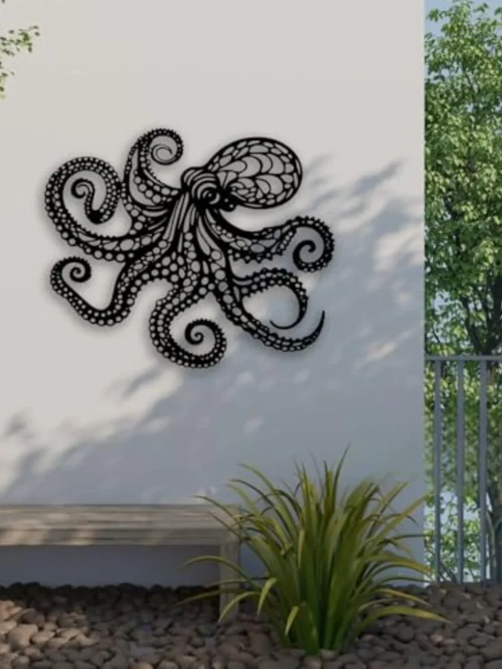 BRAND NEW Octopus Metal Wall Decor - Gothic Nautical Room